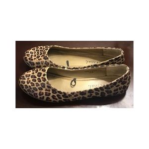 Leopard print flats